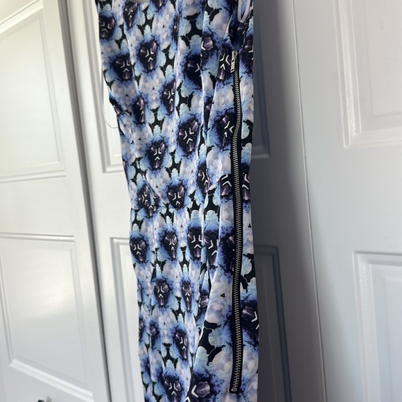 New Acne Studios 10 Floral Dress Blue White Betty Print sleeveless Scoop Neck - Picture 6 of 10